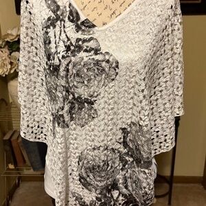 Brittany Black Shawl Style Blouse